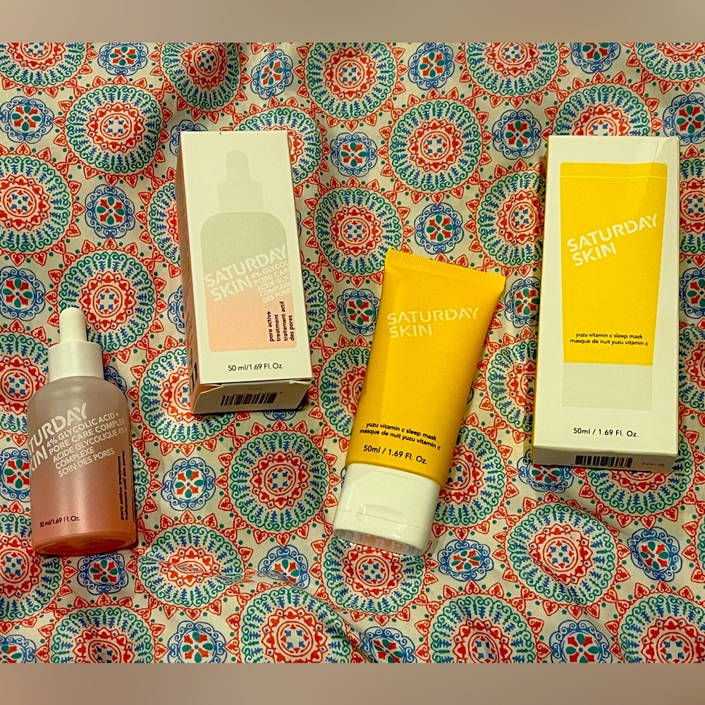 🆕 Saturday Skin Bundle New In Box Sleep Mask & Pore Treatment Skin Care Beauty